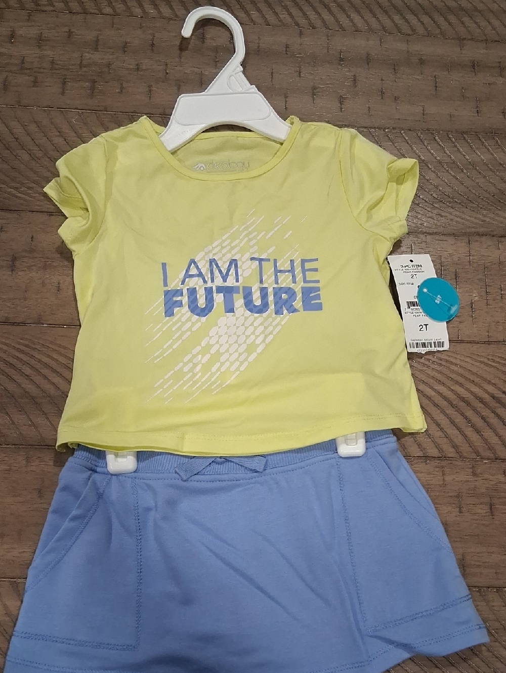 Ideology Yellow and Blue Kids Matching Set - "I Am The Future"